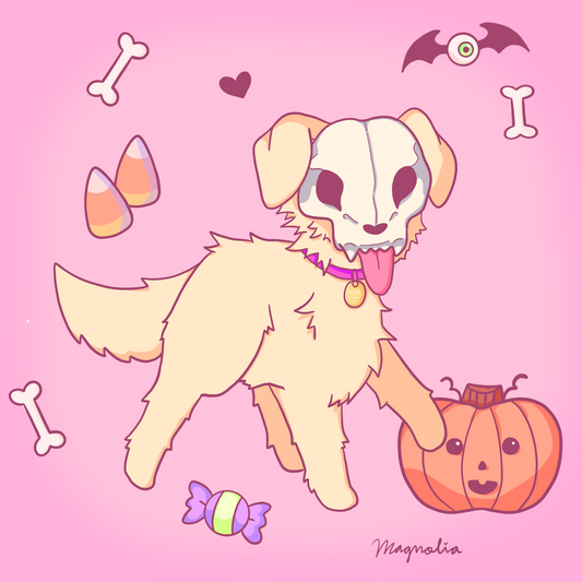 “halloween dog” art print ♡