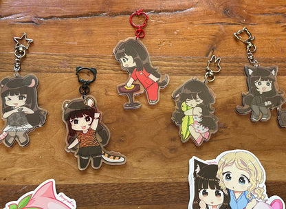 “creature girl” keychains/stickers ♡ [PREORDER]