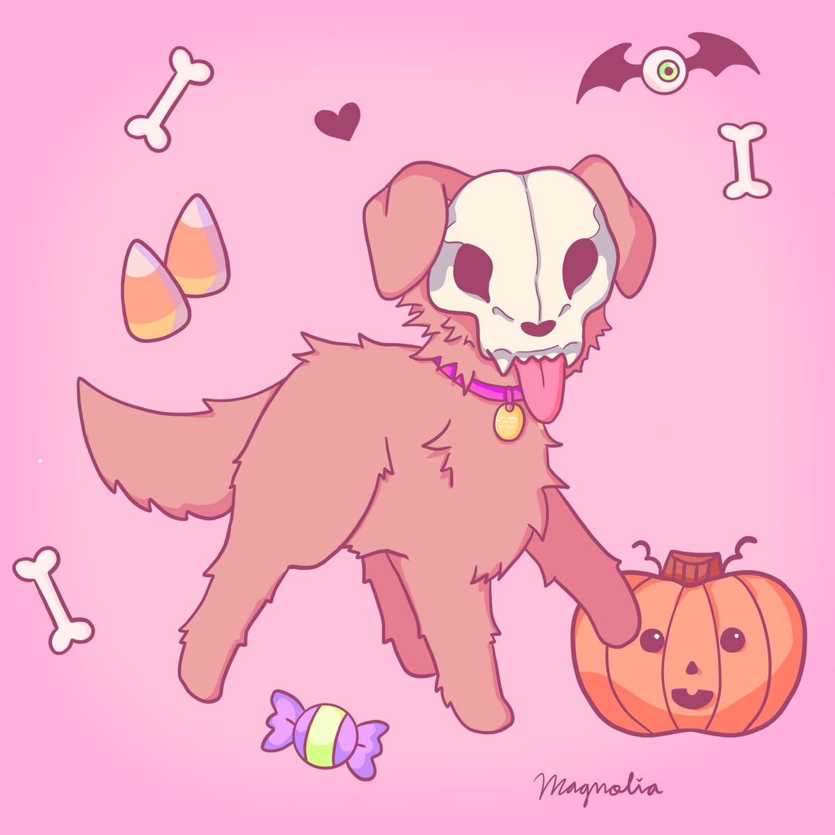 “halloween dog” art print ♡