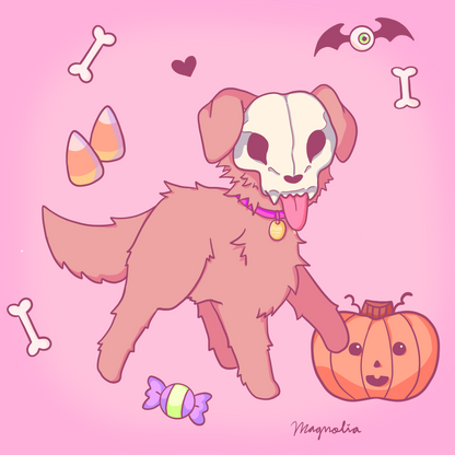 “halloween dog” art print ♡